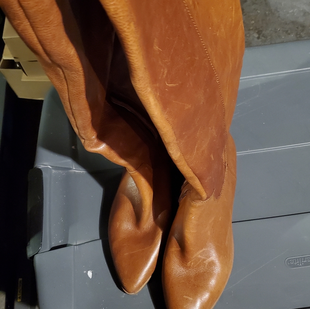 All leather riding boots